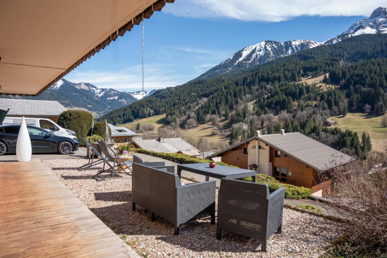 Apartment Au Le Pery, Vue Sur Le Mont De Grange *